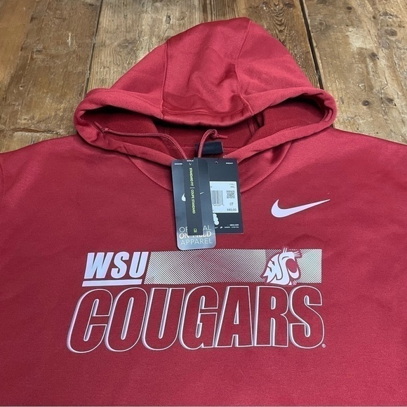 NWT Nike Dri-Fit Washington State Cougars Sideline On Field Hoodie WSU Men’s XXL - Picture 7 of 9